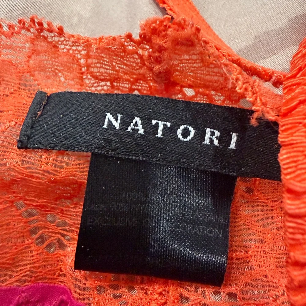 Natori Orange Lace Detail Camisole - Picture 2 of 3